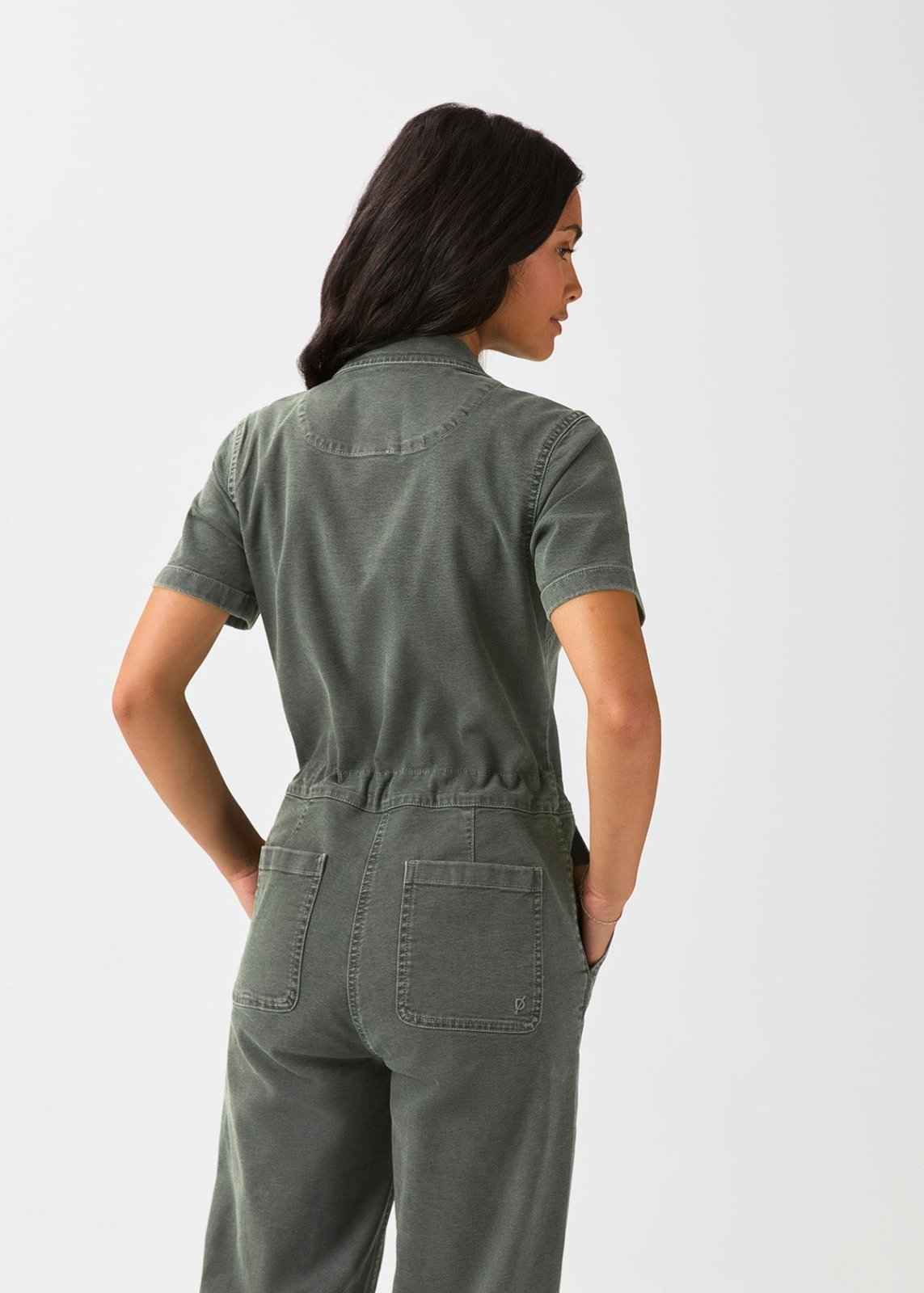combinaison-femme-en-toile-extensible-style-girlfriend-couleur-thym dos