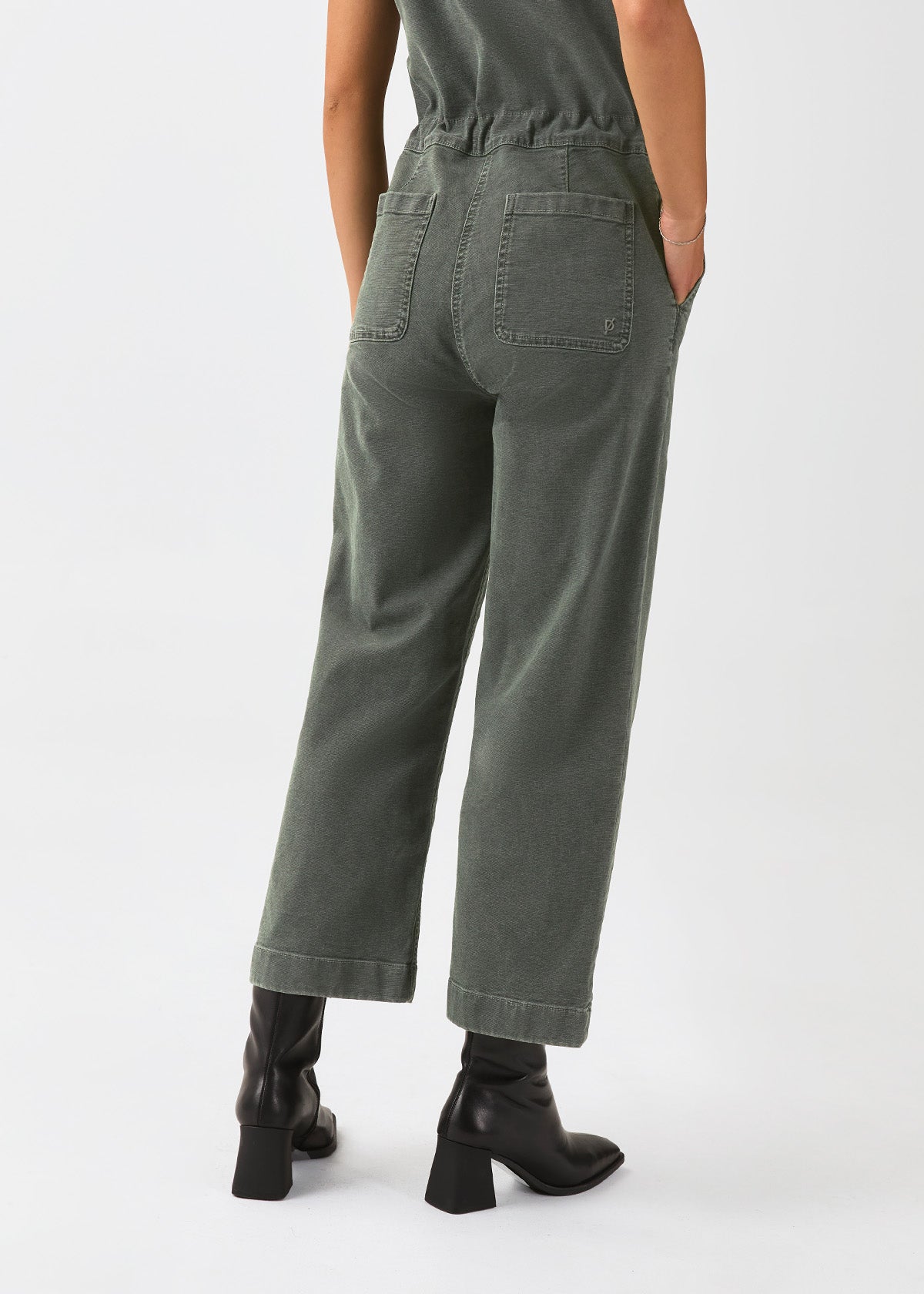 womens-stretch-canvas-girlfriend-jumpsuit-thyme back bottom