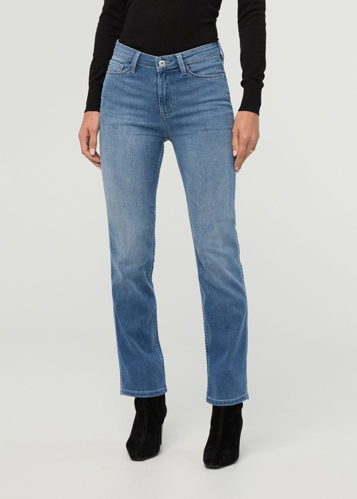 Women's Performance Denim London Fog Slim Straight Jeans front
