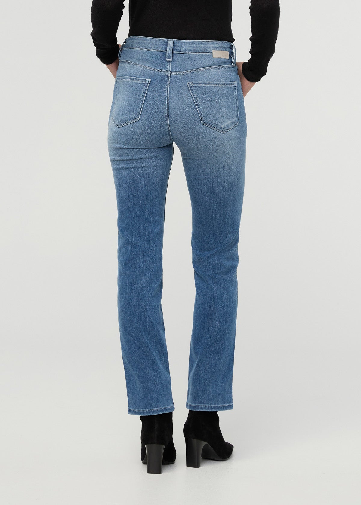 Women's Performance Denim London Fog Slim Straight Jeans back