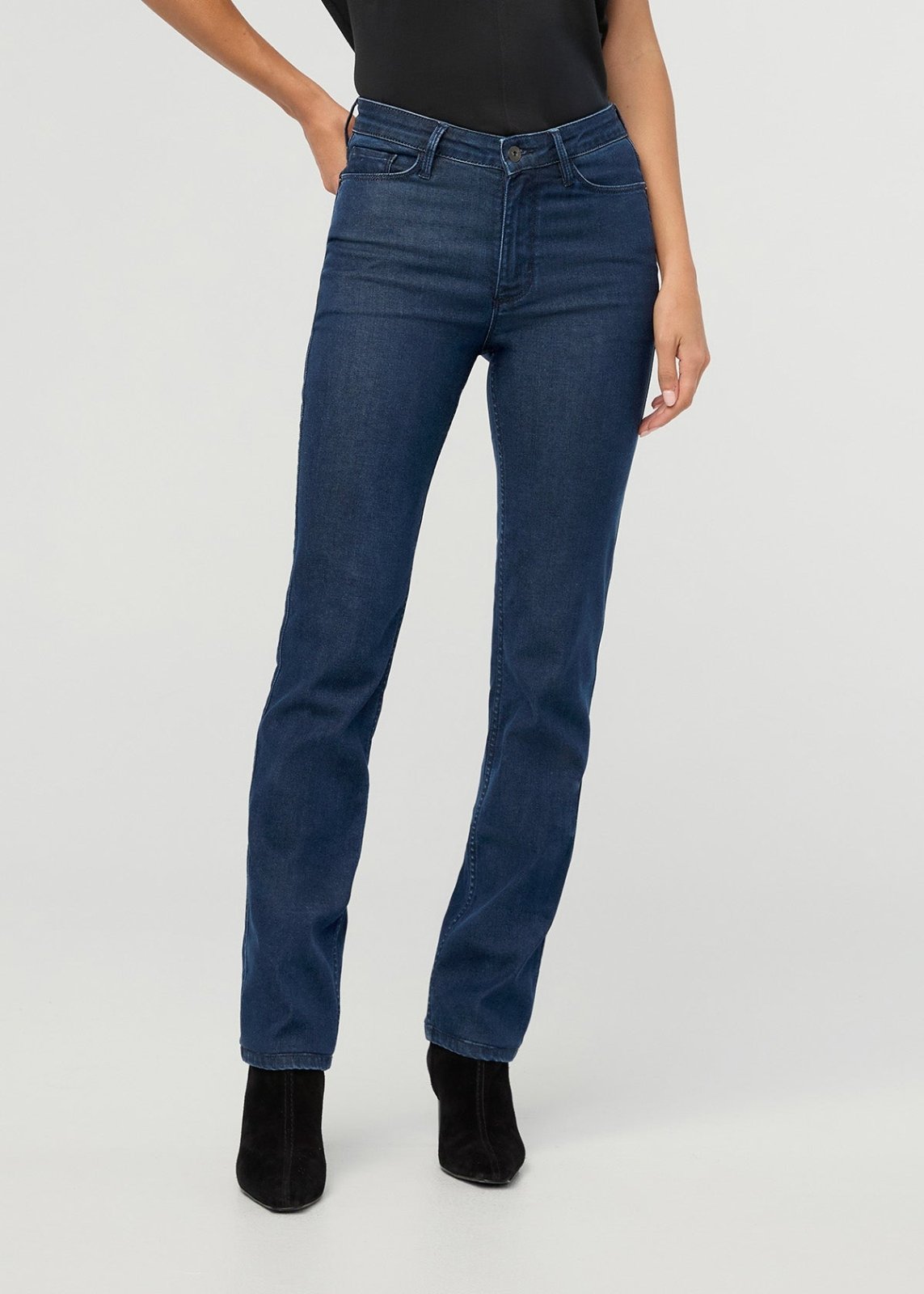 Women's Performance Denim Modern Indigo Slim Straight Jeans front