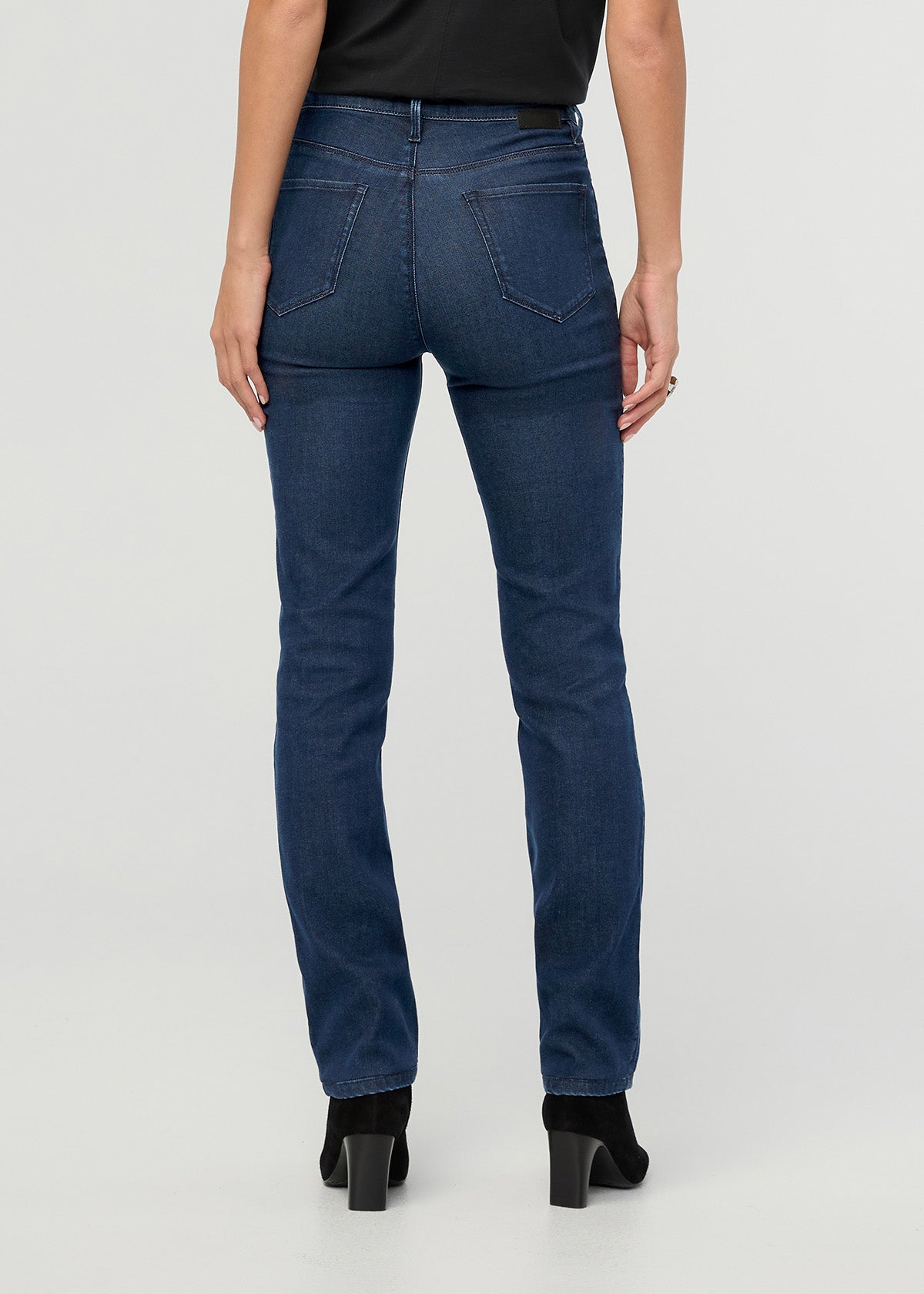 Women's Performance Denim Modern Indigo Slim Straight Jeans back