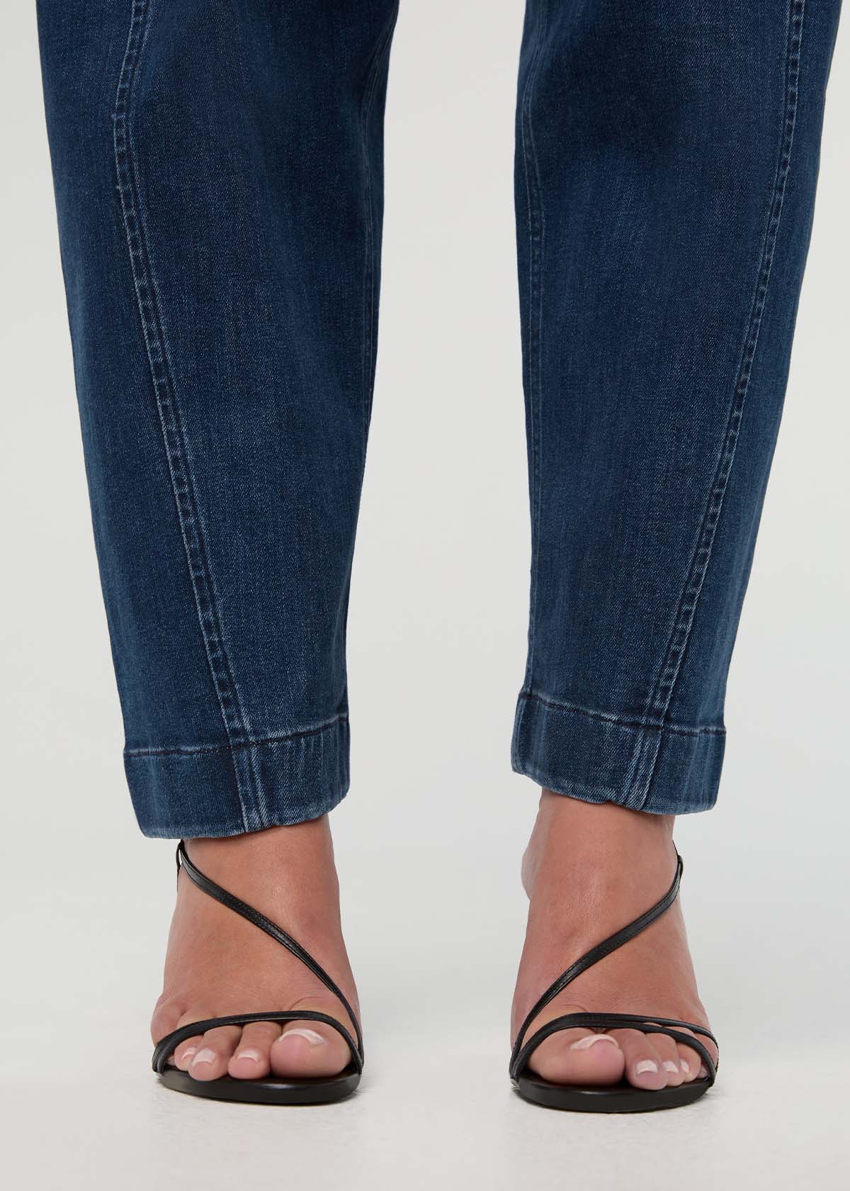 Performance Denim+ Taille haute Barrel - Dark Stone