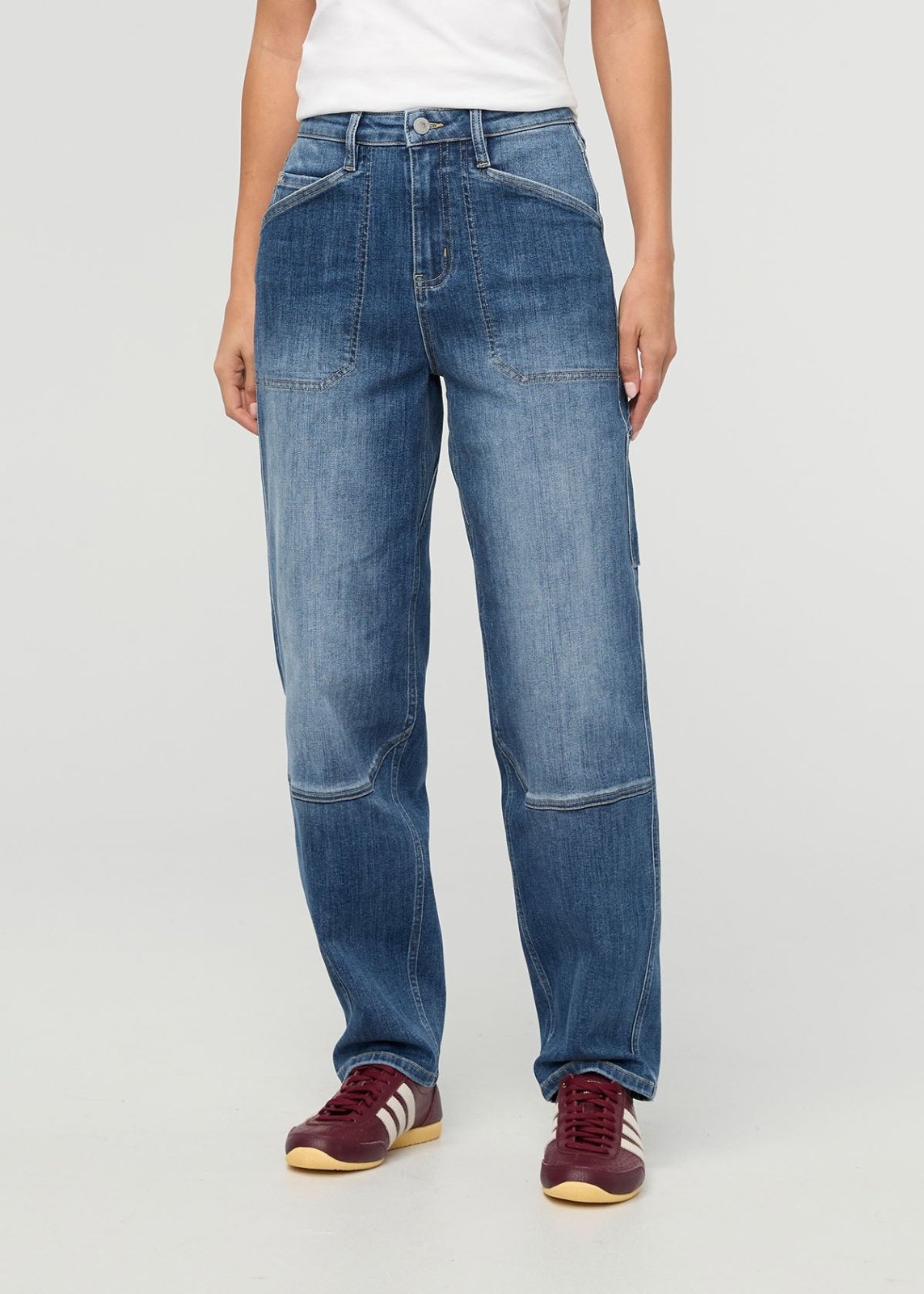 pantalon-denim-performance-pour-femmes-avec-éléments-fonctionnels-couleur-stone-moyen - face avant