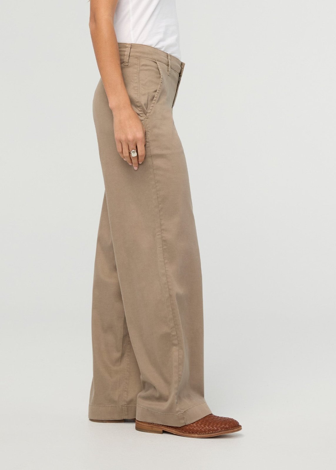 Women's Desert Tan Deluxe Twill Trouser side