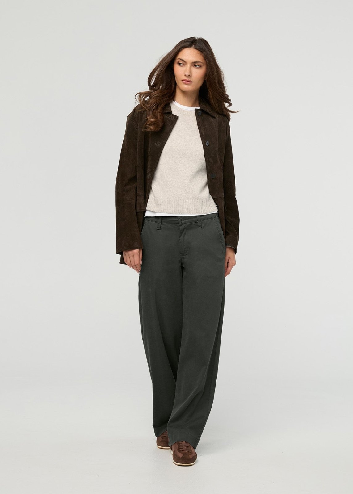 Women's Evergreen Deluxe Twill Trouser front full body