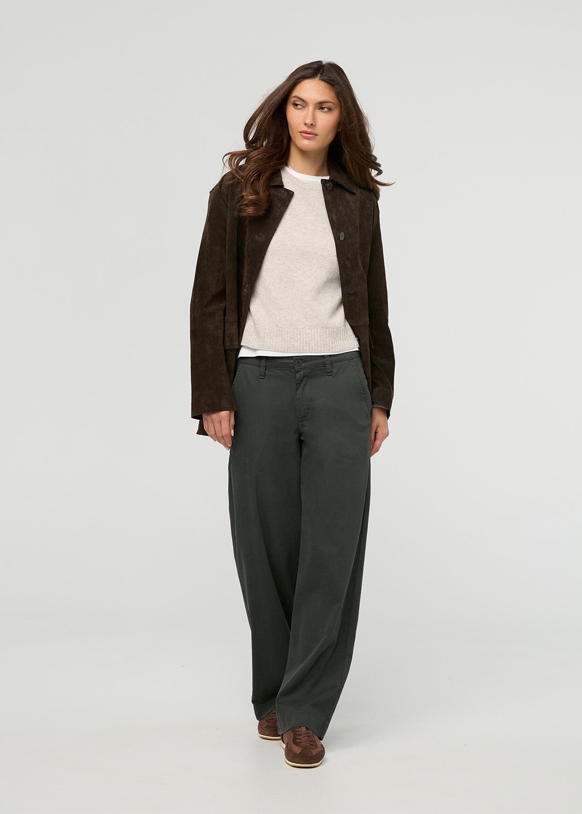 Women's Evergreen Deluxe Twill Trouser front full body