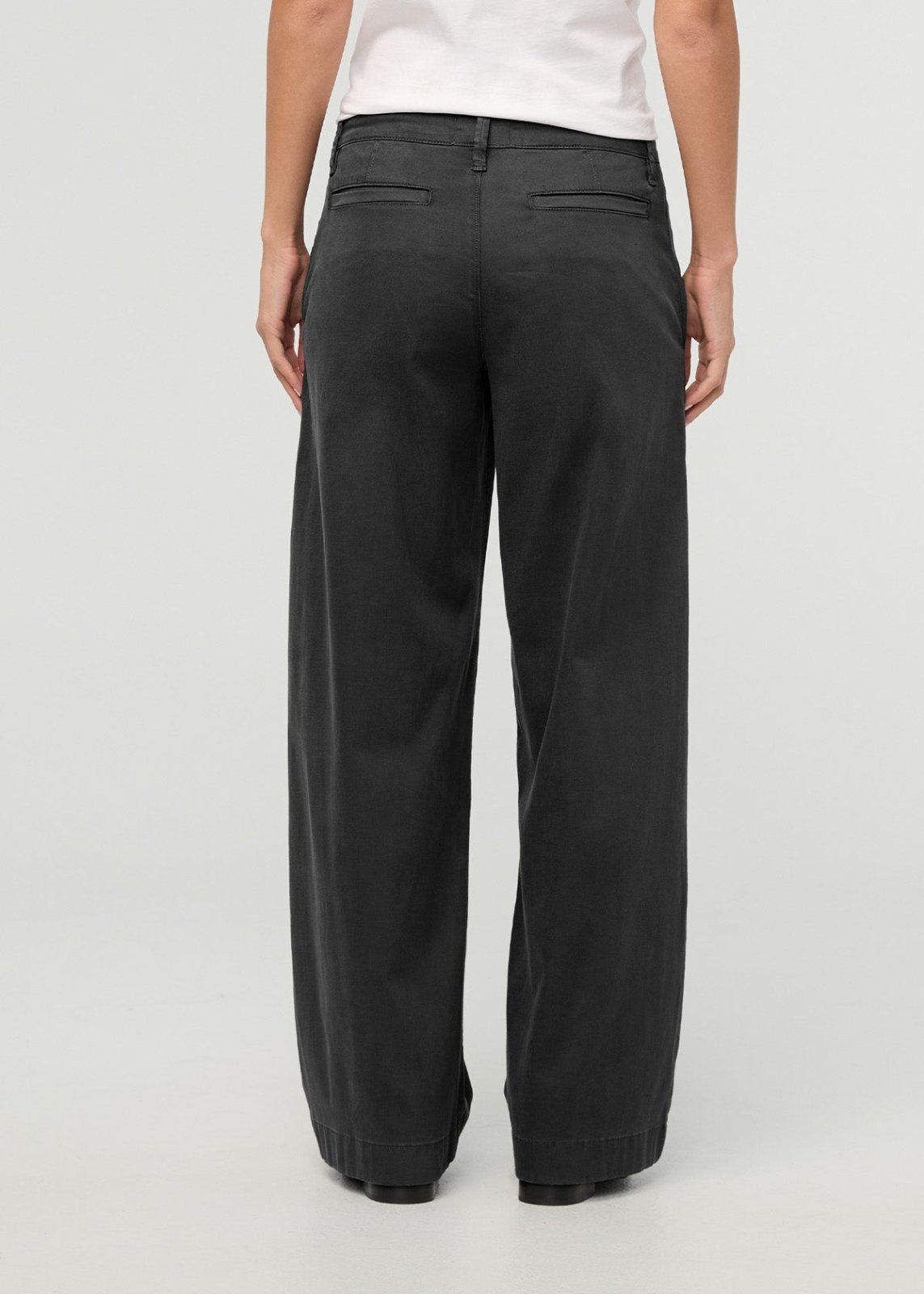 Women's Black Deluxe Twill Trouser back