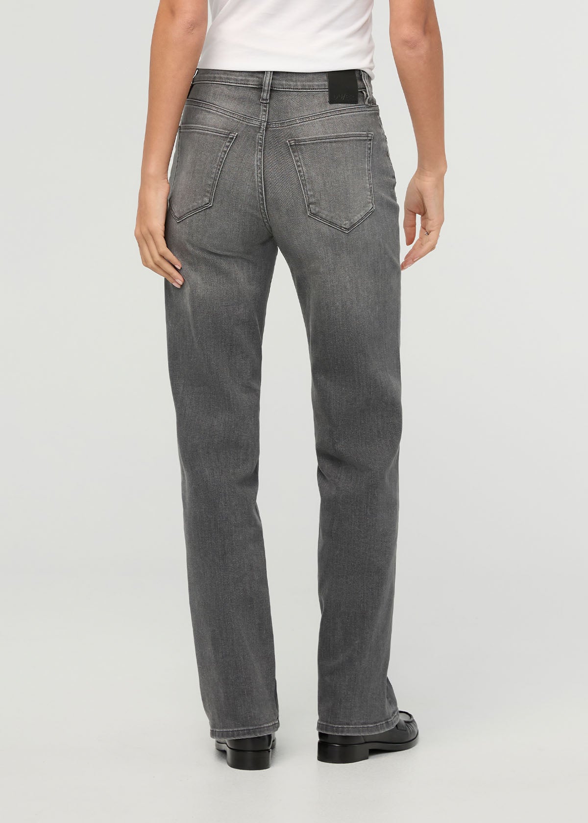 jean-performance-pour-femmes-taille-haute-coupe-droite-gris-délavé - dos