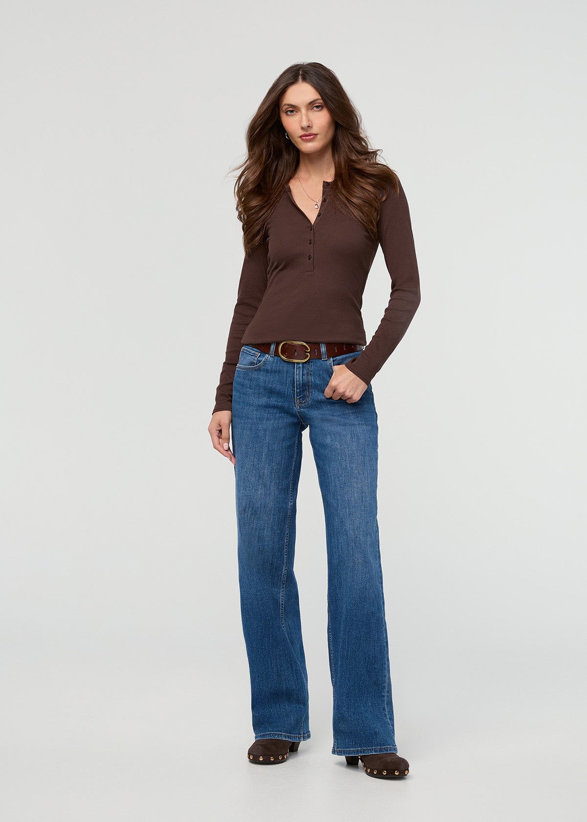 womens-performance-denim-plus-loose-straight-swell front full body