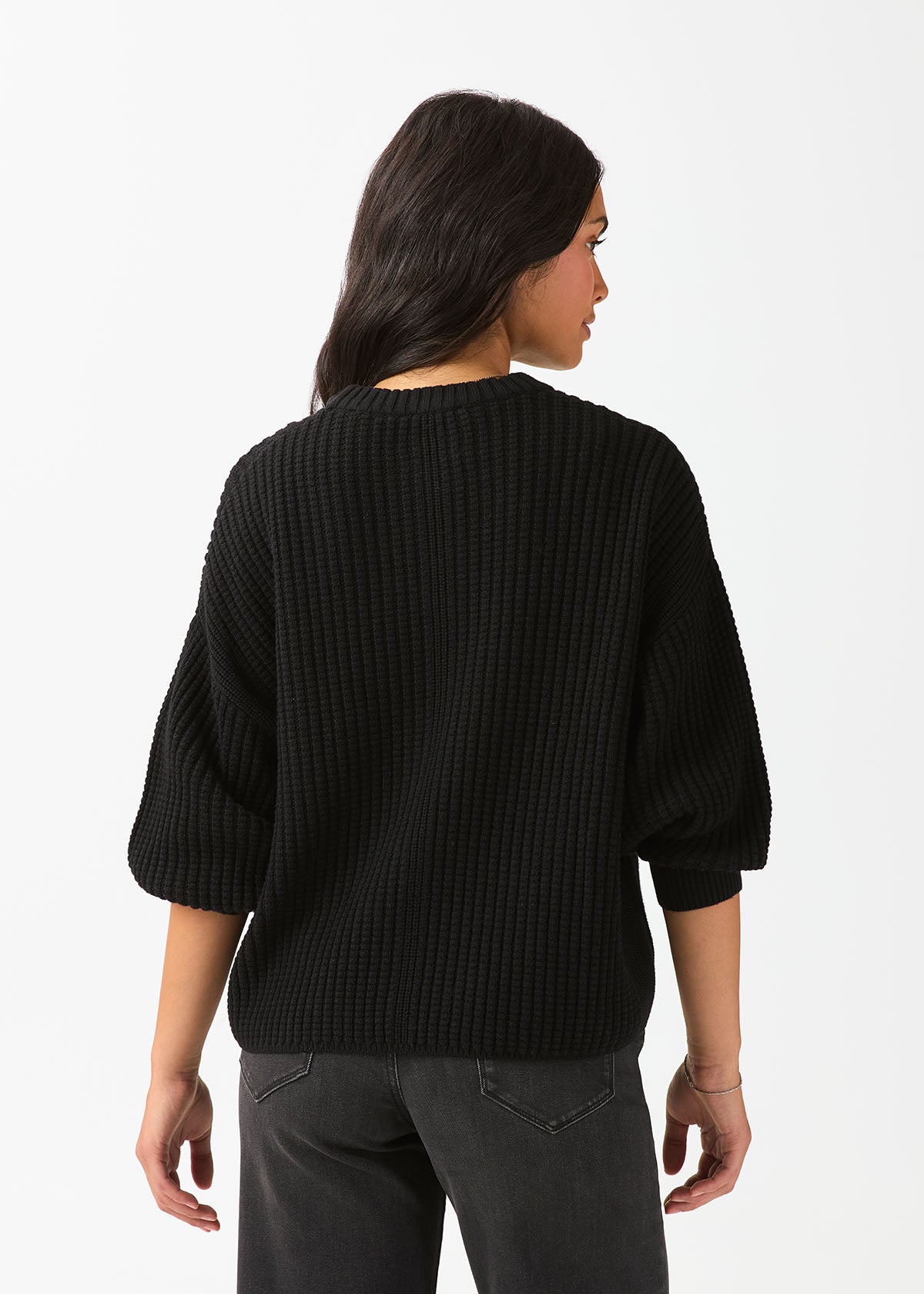 womens-easyknit-lite-crew-neck-black back