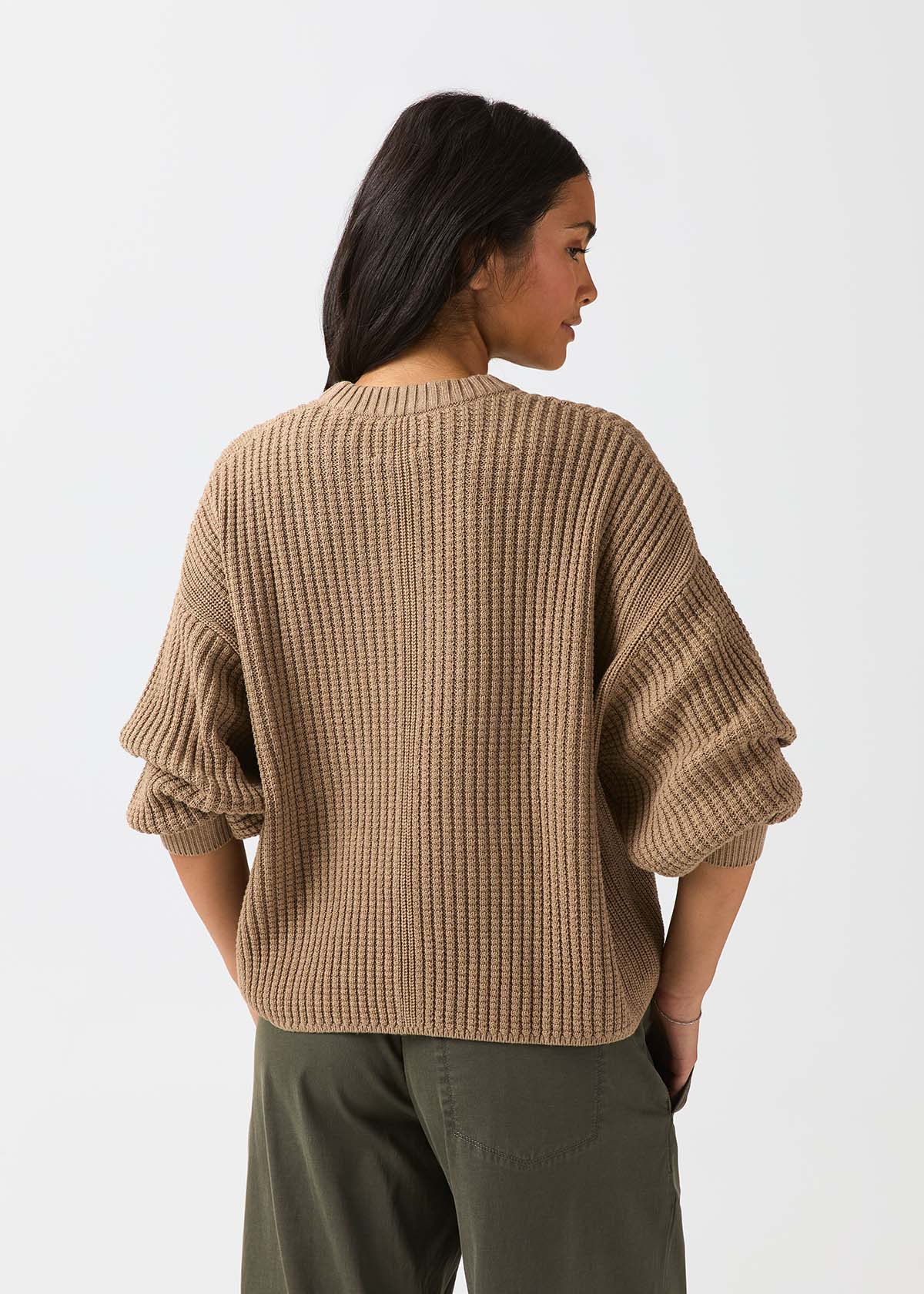 womens-easyknit-lite-crew-neck-heather-oatmeal back