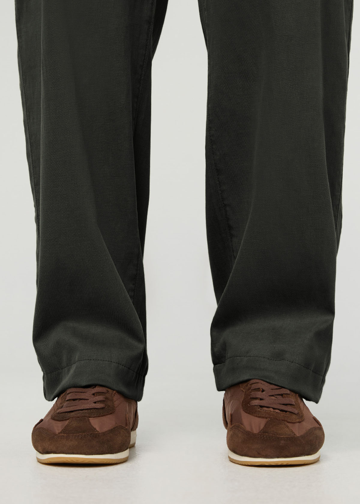 Deluxe Twill Long Sleeve Jumpsuit - Evergreen