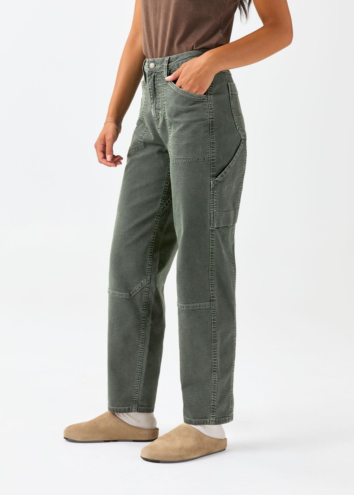 Pantalon utilitaire en toile extensible - Thyme