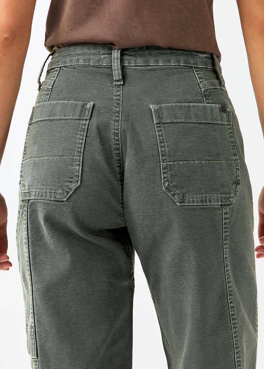 Stretch Canvas Utility Pant - Thyme