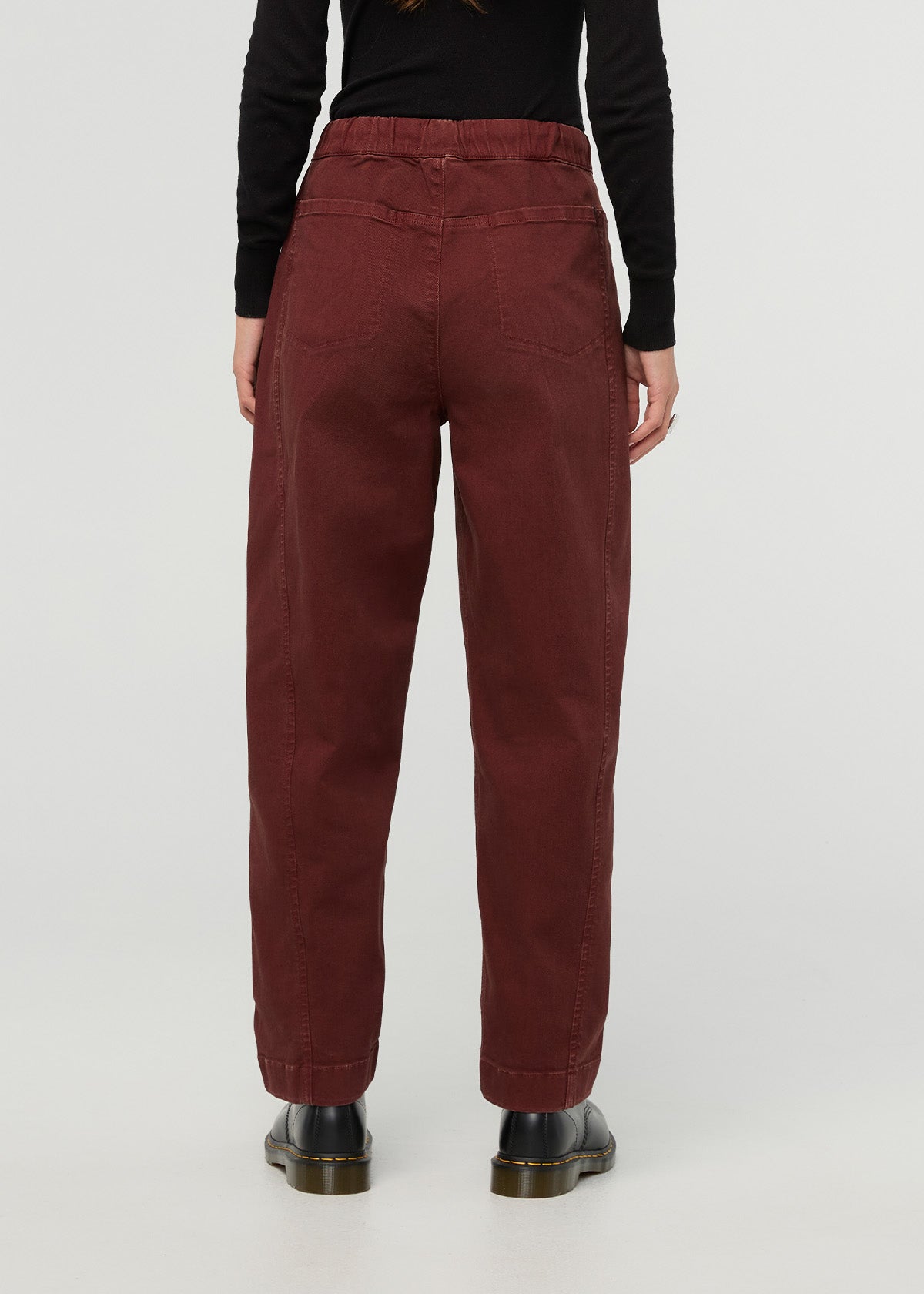 Women's Chestnut FlexTwill Barrel Pull On Pant back