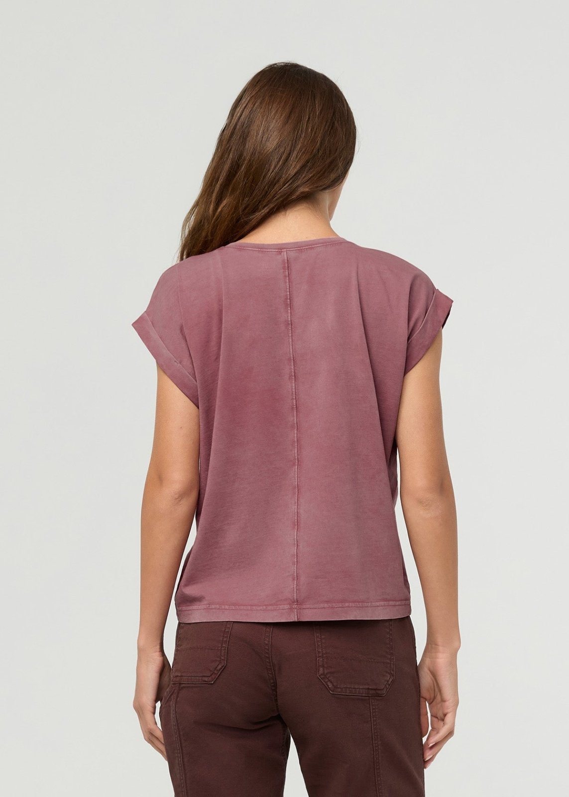 T-shirt femme « Washed Dusty Rose » 100 % coton Pima – dos