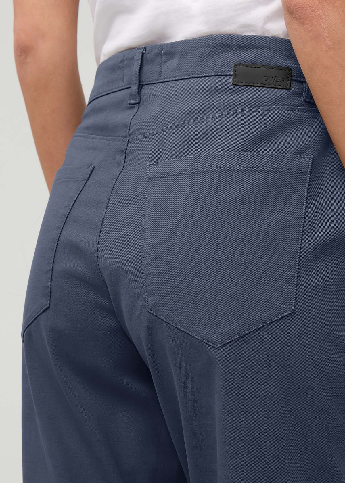 Women's Heritage Blue Stretch Twill Jogger back pocket detail
