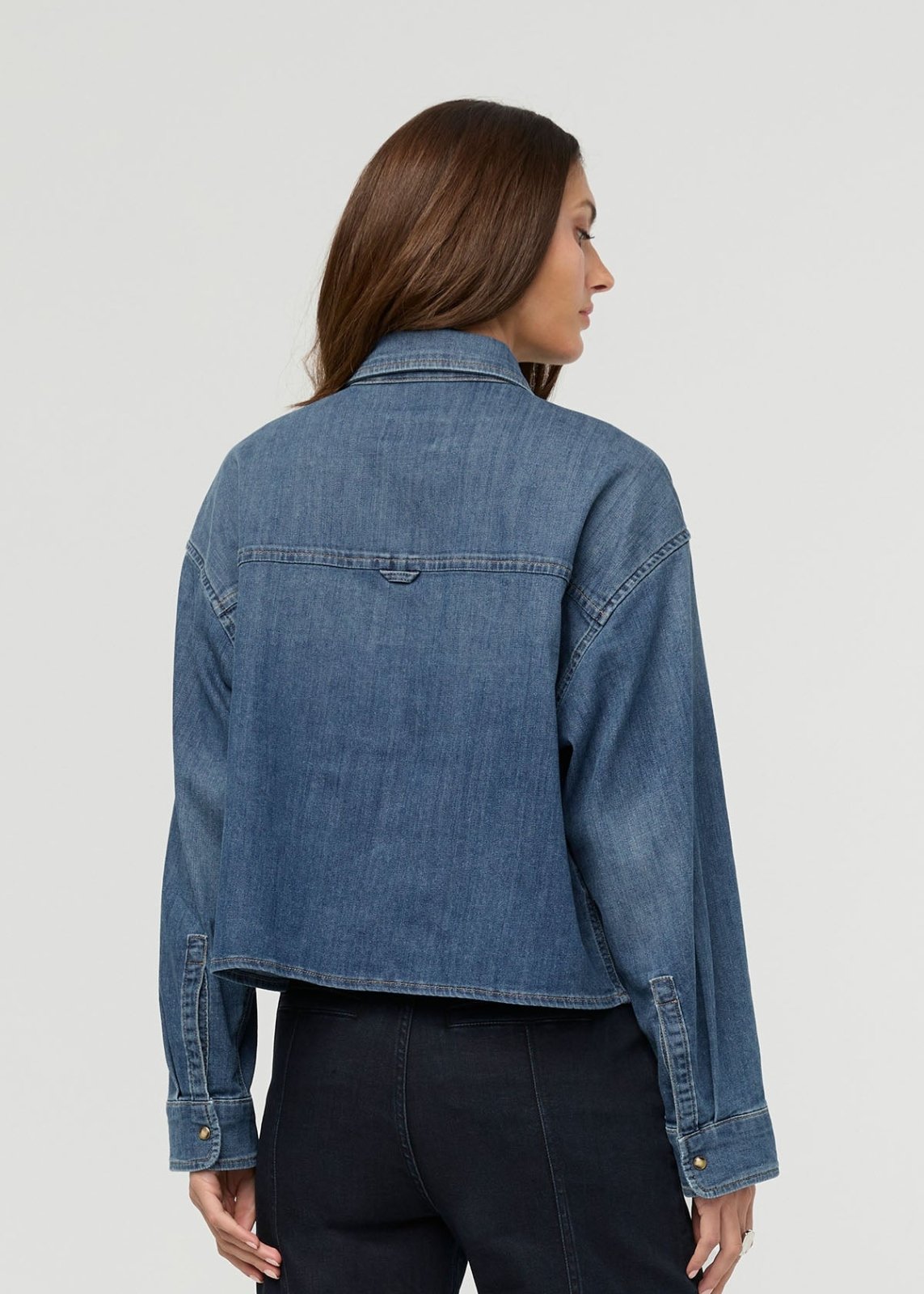 Performance Denim Lite Boxy Shirt - Mesa