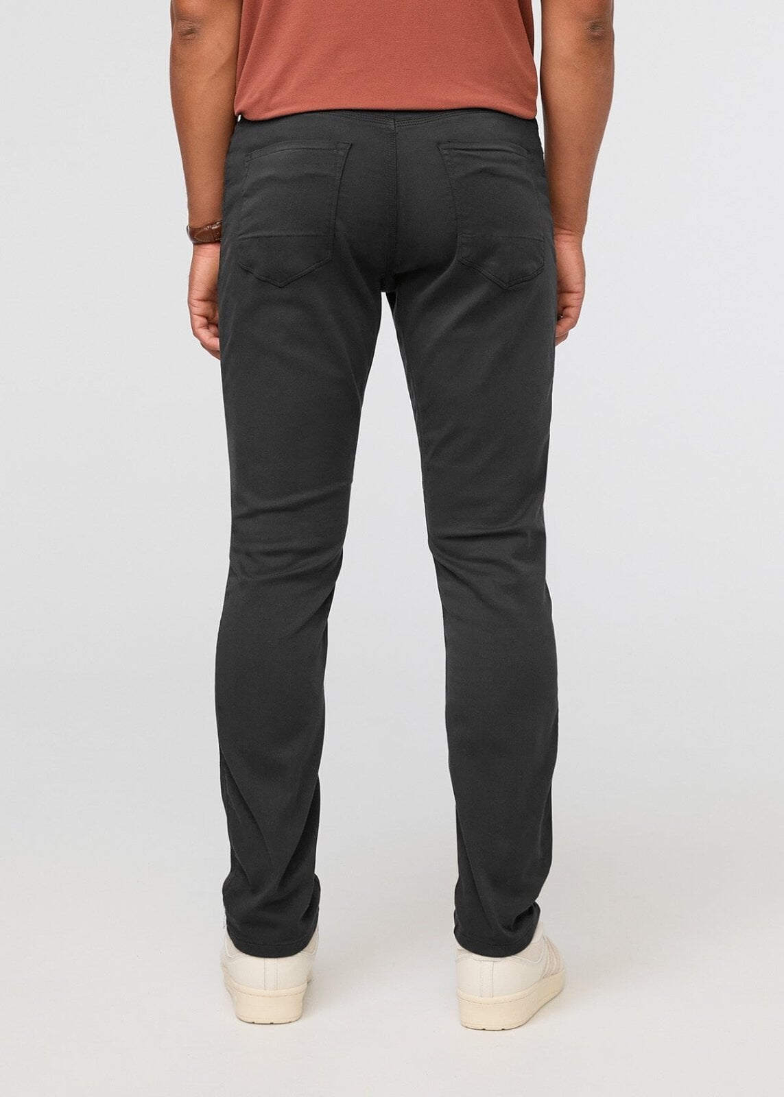 pantalon de survêtement décontracté gris foncé pour homme dos